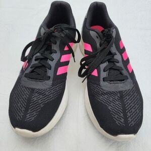 Adidas sneakers for Men Black/Pink Stripes Size 10